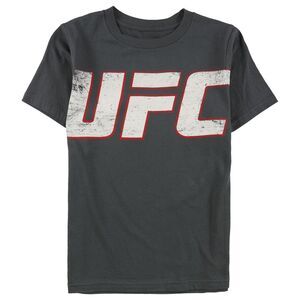 UFC Boys Big Kids Distressed Logo Graphic T-Shirt, NWT